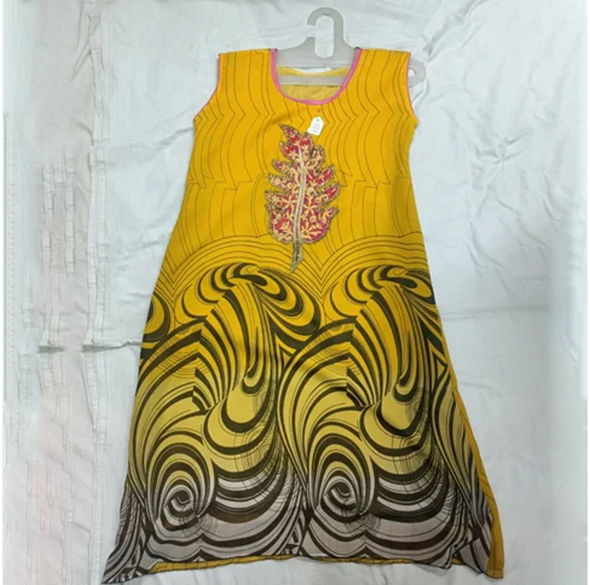 Ladies Yellow Rayon Kurti