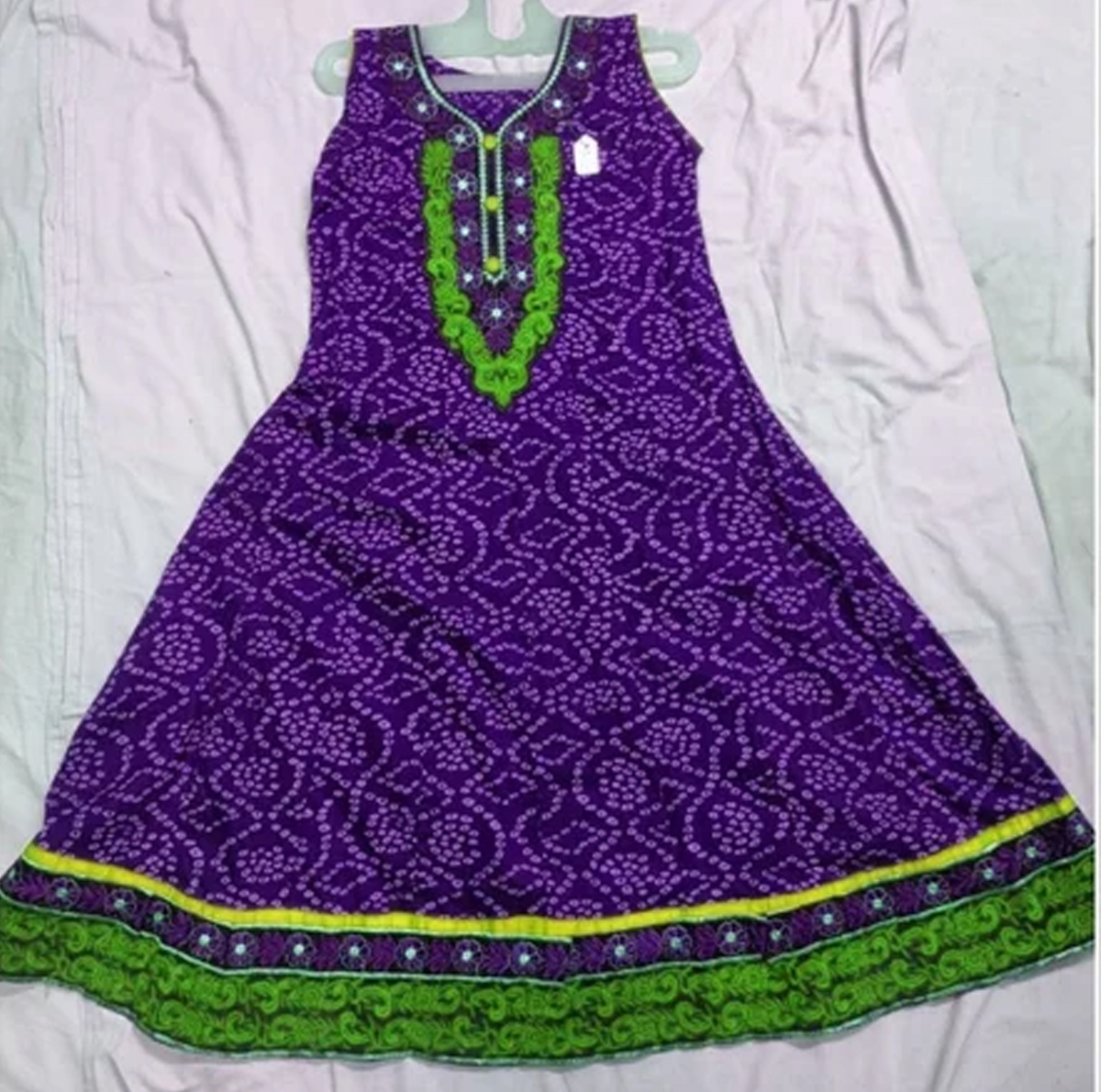 Sea Green Anarkali Rayon Kurti