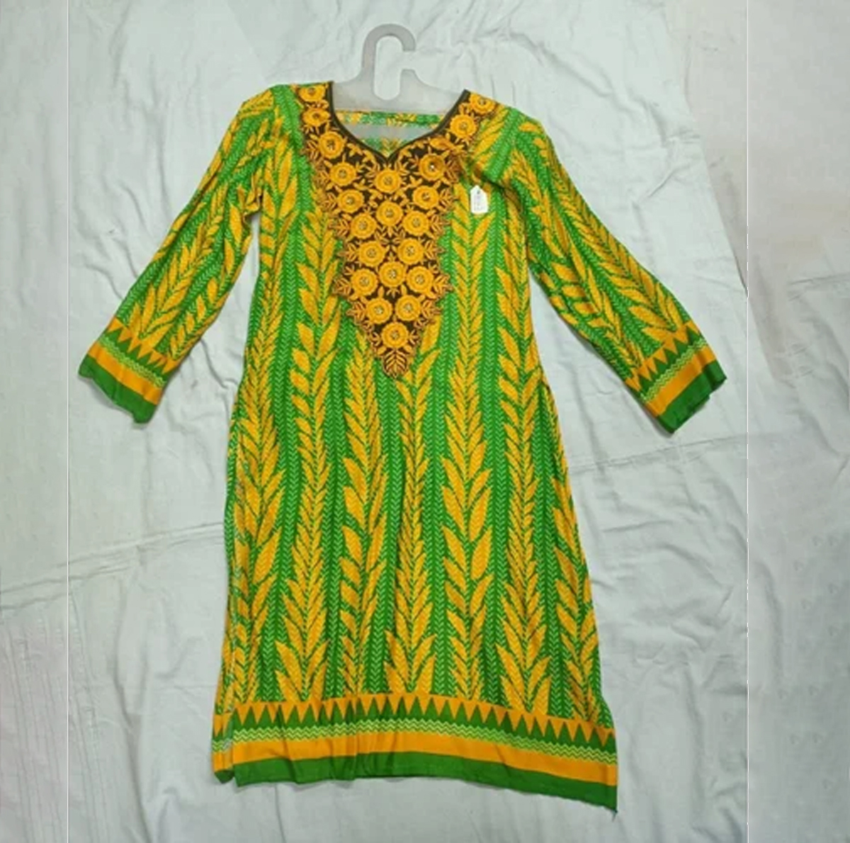Ladies Green Rayon Kurti